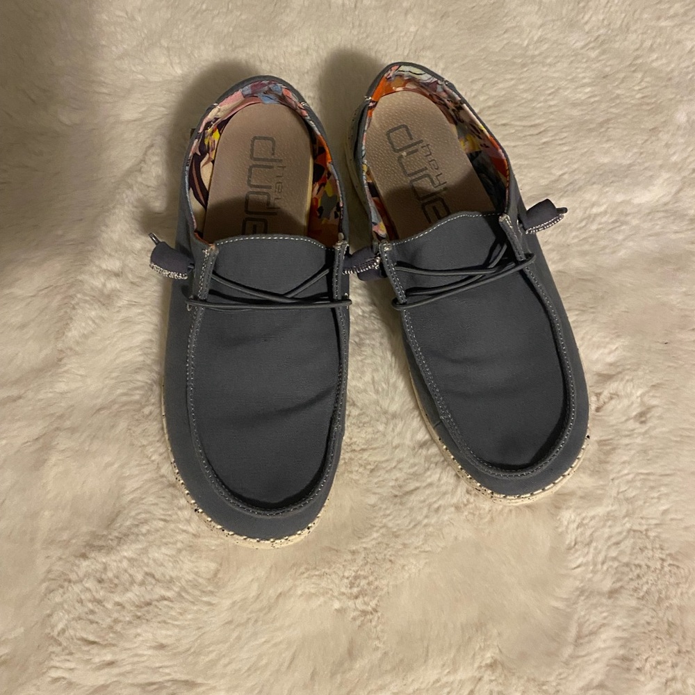 Hey Dude Women's Blue Heydudes with Colorful Lining